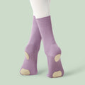 Unisex Kids & Adults Crew Length Non Slip Grip Dance Socks Girls Breathable Socks for Ballet Modern Yoga Dance Training
