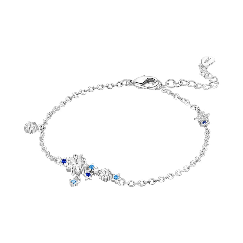 Original 925 Sterling Silver Zirconia Tennis Chain Bracelet for Women Adjustable Gold Color Hot Sale Ideal Birthday Party Gifts