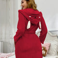 Autumn Winter Women Bath Robe Fluffy Plush Pyjamas Ladies | SAMAG