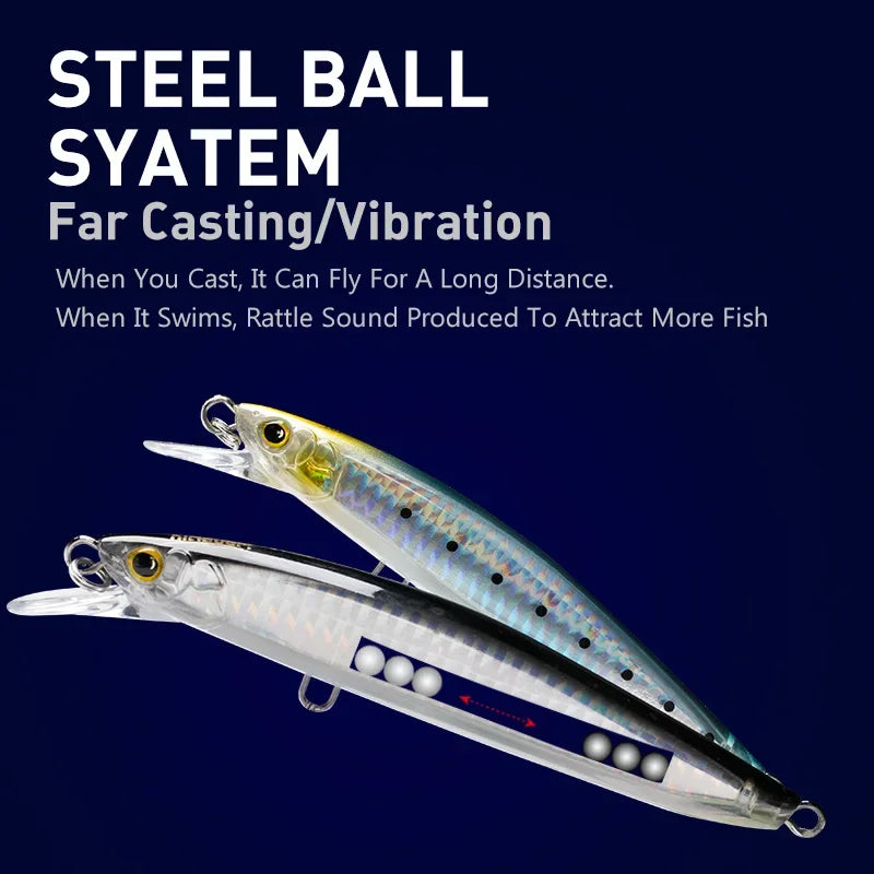 Kingdom Sea Fishing Lures Jerkbaits Minnow Saltwater | SAMAG
