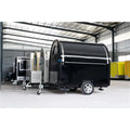 Light Weight EU Fashionable Food Trailer with Water Sink Electric System And Tow Bar for Fast Food Street Shop Cart for Sale