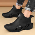High-end Rain Shoes Men Simple Waterproof Anti-slip and Wear-resistant Short Rain Boots Fishing Rubber Shoes Kitchen Water Shoes