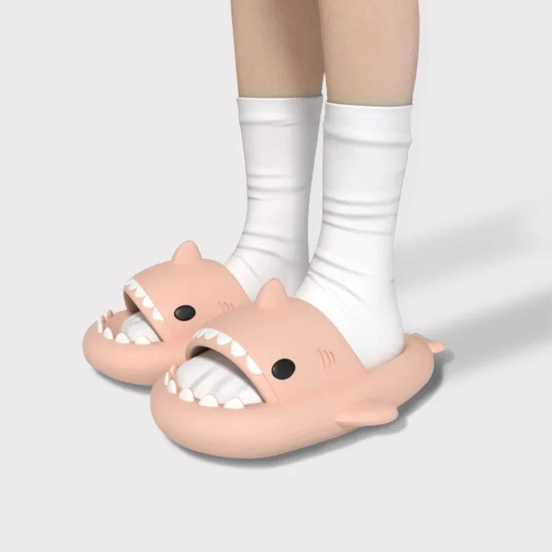 New Shark Flip Flops Women Slippers Eva Summer Couple Slides Men Outdoor Beach Sandals Slippers For Home House Shoes
