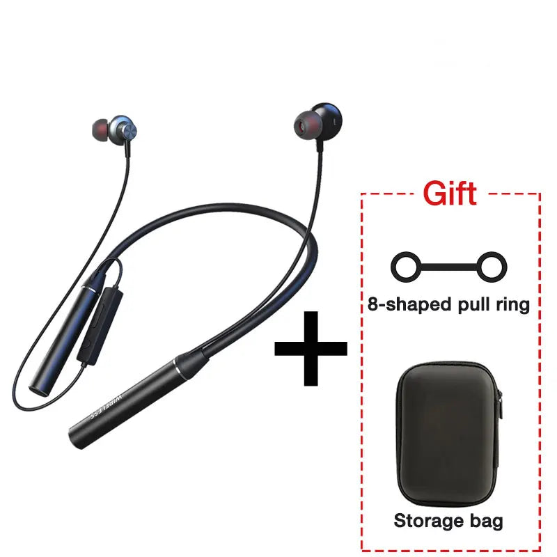 EARDECO 180 Hour Playback Bluetooth Headphones Bass Wireless Headphones Earphones with Mic Stereo Neckband Sport Headset TF Card