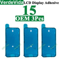 VerdeVida 3pcs OEM Screen Display Adhesive for iPhone 13 Pro Max 11 12 13 14 15 Plus XS X LCD Waterproof Glue Sticker Frame Seal