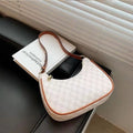 Retro Printing Female Underarm Bag Fashion High Quality Zipper Small Handbag Adjustable Strap Solid Color Shoulder Bags