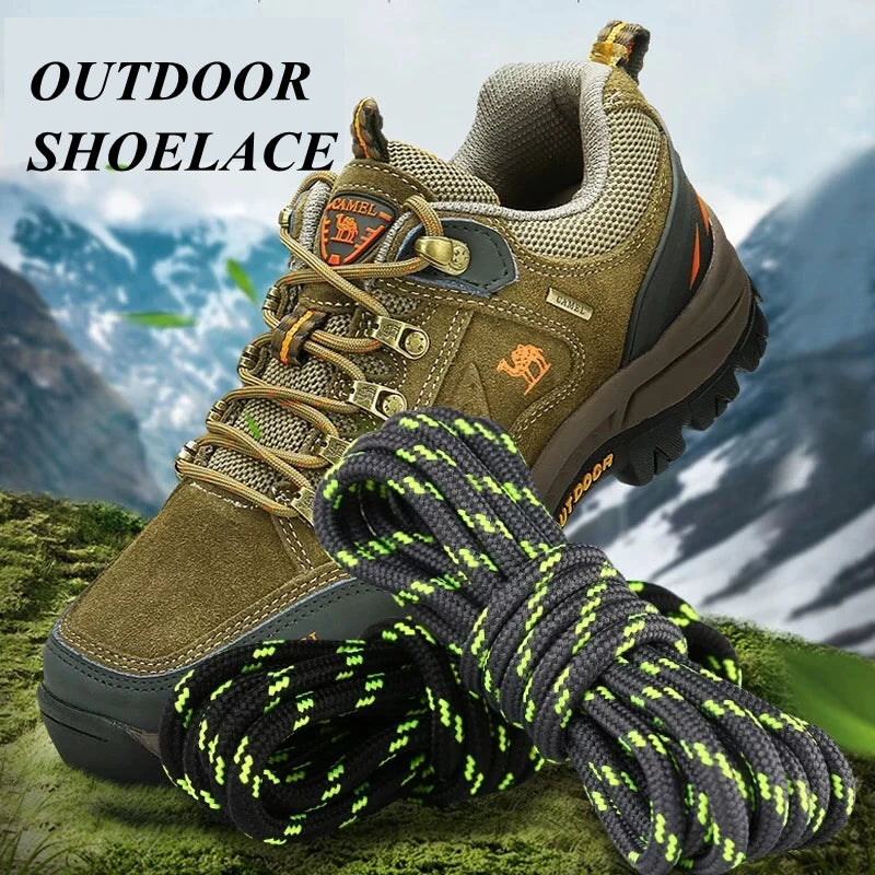 1Pair Outdoor Shoelaces Sports Round Shoes Lace Hiking Slip Rope Laces Sneakers Boots Shoelace 100/120/140/160cm Strings