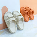 New Women's Slippers Thick Bottom Anti-Slip Home Outdoor Sandals Comfortable EVA Material Pure Color Slippers