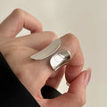 VENTFILLE 925 Sterling Silver Irregular Design Wave