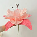 Marriage giant hanging lily of the valley paper flowers artificial wedding road leads ornaments home party decor window layout