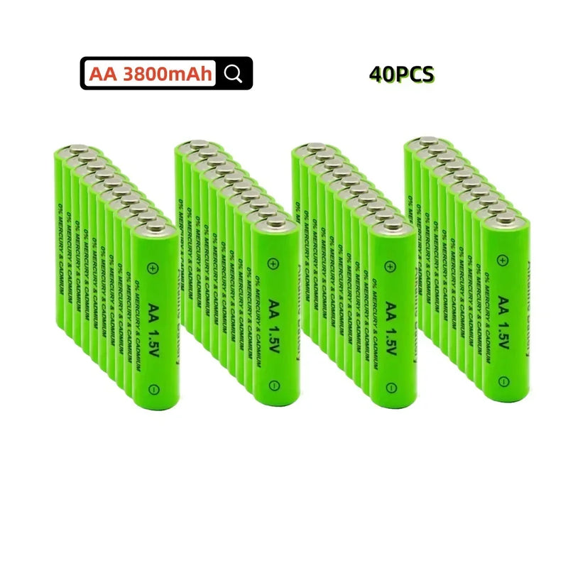 2-40PCS AA Battery 3000mAh Rechargeable Battery 1.5V AA Battery for Clocks Mice Computers Toys So on Toys
