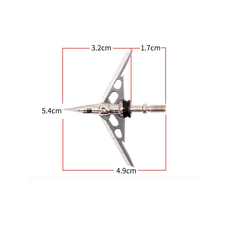 100 Grains Broadhead Arrowhead 2 Blades Hunting Arrow | SAMAG