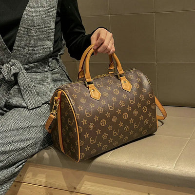 Luxury Brand Vintage Fashion Handbag Women Boston Bag | SAMAG