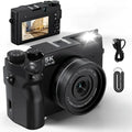 5K Digital Camera for Photography,75MP Point and Shoot Digital Cameras 64GB, Dual Lens 18X Zoom Autofocus, WiFi Vlogging Camera