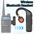 ABBREE Walkie Talkie Wireless Bluetooth Headphone Handsfree Earpiece Replacement for Baofeng UV-5RH UV-32 DM-32 UV-5R MINI UV-21