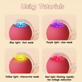Cat Interactive ball Toy, Automatic Rolling Ball with Tail, Rechargeable Smart Pet Interactive Toy, Intelligent toy for Cat