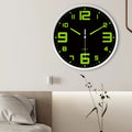 Hole-Free Luminous Wall Clock, 8 Inch Silent Quartz Clock, Modern Decor for Home & Living Room