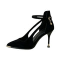 Fashionable French Style Pointed Toe High Heels Spring Autumn New Arrival Women's Wear outside Casual Low Cut Slip-On Shoes