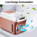 Yannice Mini Fridge Home Car Appliance Refrigerator Portable 15L Large Capacity Digital Display Super Cooling Box For Camping