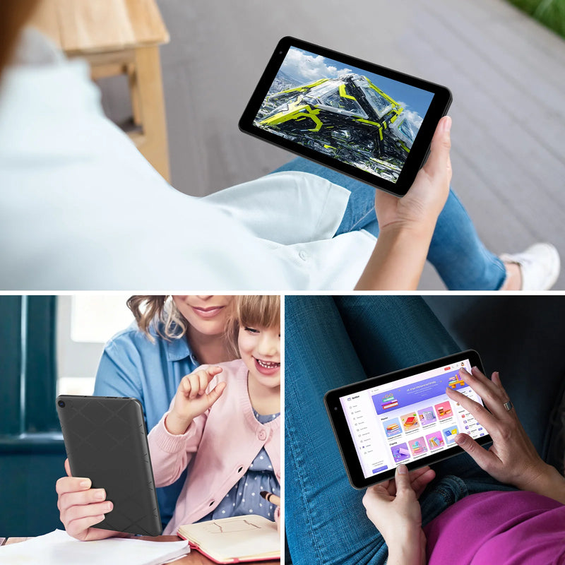 7-inch Android 15 Tablet, 8GB (3+5) RAM, 32GB Storage, 3500mAh Battery, HD 1024x600 IPS Display, Dual Cameras, Wi-Fi, Bluetooth