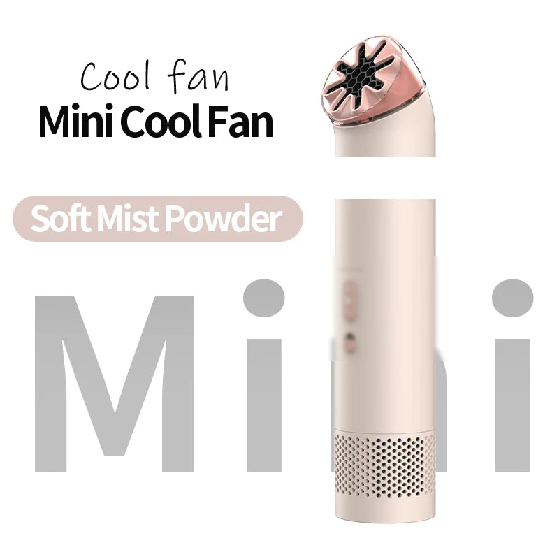 2026 Long Battery Life Leaveless Handheld Mini Wireless Fan Camping Sports Commuting Outdoor Fan Cold Air Summer Small Fan