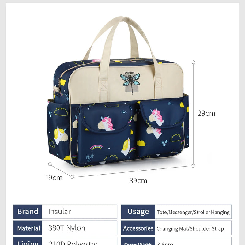 New Style Waterproof Diaper Bag Large Capacity Messenger Travel Bag Multifunctional Maternity Mother Baby Stroller Bags