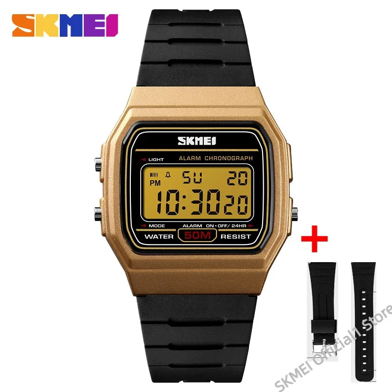 SKMEI 1412 Luxury Digital Watch for Women Waterproof Sport Girl Date Week Female Wristwatches Women Clock Relogio Feminino 1419