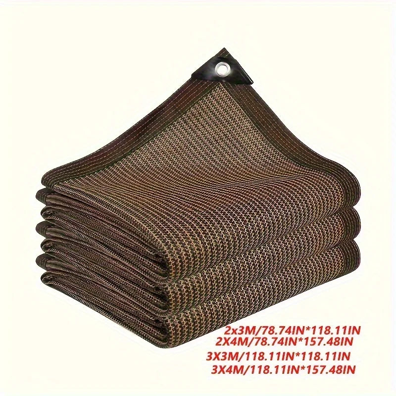 Outdoor Sun Shade Net - Brown, UV Protection, Durable | SAMAG