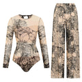 Women's Long Sleeve Swimwear Sunscreen One Piece Swimsuit | SAMAG