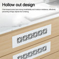Aluminum Alloy Vents Cover Rectangle Louver Ventilator Grille Cover Breathable Mesh 50/80mm Wide Air Vent Decor