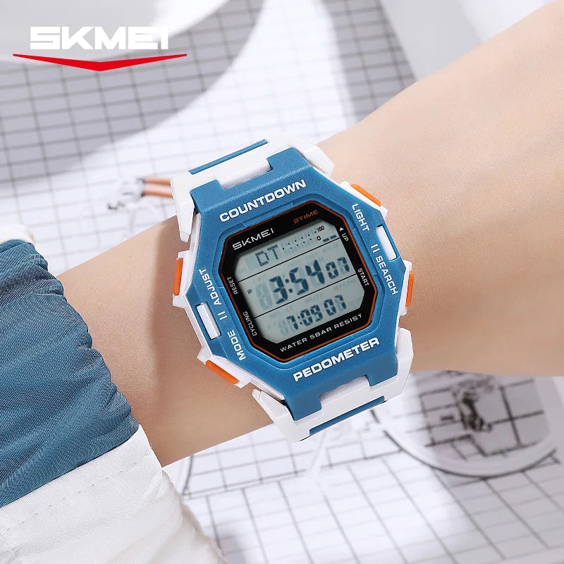 2596 Men Electronic Watch Fashion Alarm Clock Calendar Chronograph Luminous Digital Watches for Man - Visuel 3 | SAMAG