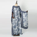 Luxury Soft Muslim Print Abayas Women Short SLeeves | SAMAG