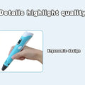 HOMEFISH Electronic 3D Printing Pen with 9M PLA Consumables High-Temperature 3D Graffiti Tool Intelligent Toy Gift