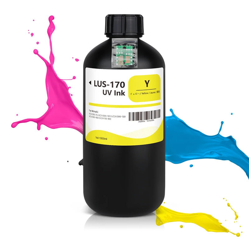 Winnerjet LUS-170 Special Ink Bottle With One Time Use Chip With UV Ink for Mimaki UCJV300-75 UCJV300-107 UCJV300-130