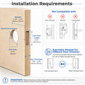 Jodays 4-in-1 Fingerprint Smart Deadbolt Lock, Keyless Entry Door Lock with Keypad Bluetooth App Auto Lock, Alexa & Google Assistant Supported(Gateway Required, Not Included), Easy Installation