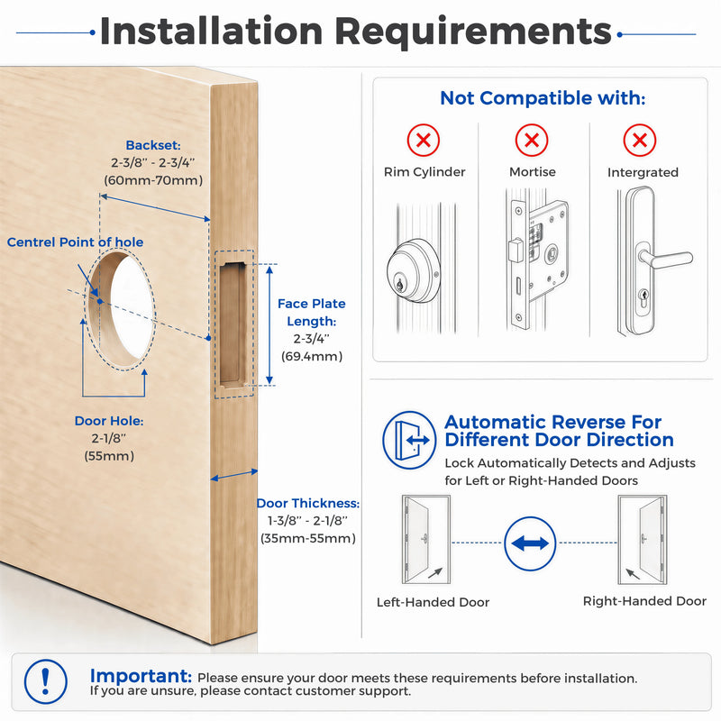 Jodays 4-in-1 Fingerprint Smart Deadbolt Lock, Keyless Entry Door Lock with Keypad Bluetooth App Auto Lock, Alexa & Google Assistant Supported(Gateway Required, Not Included), Easy Installation