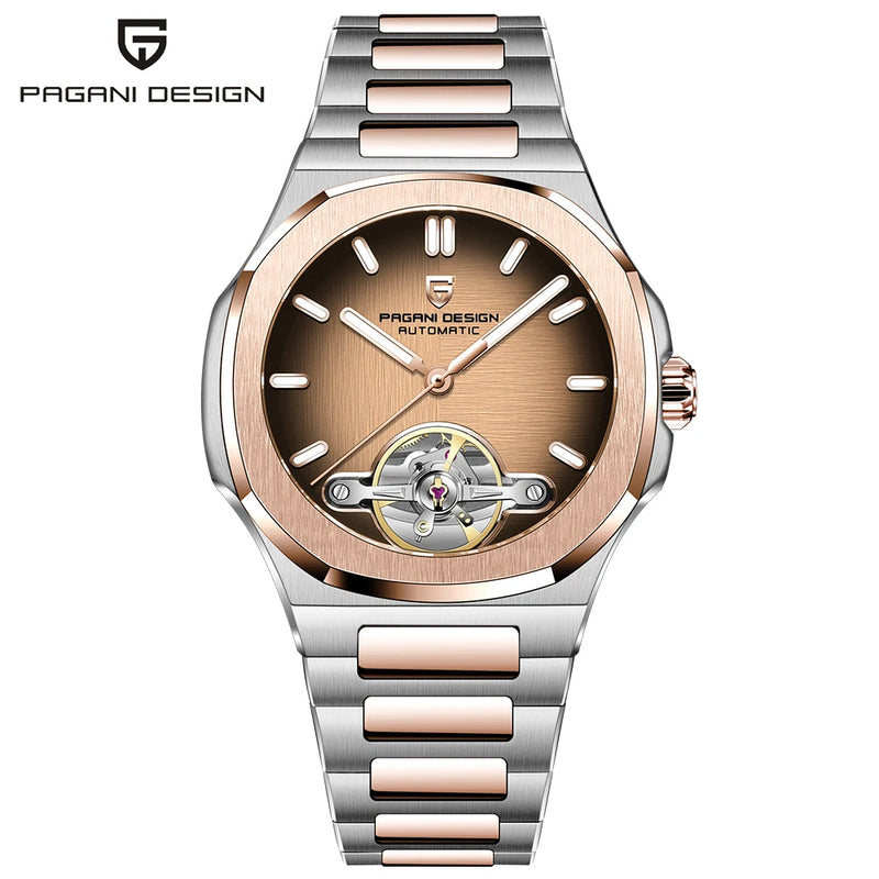 2026 New PAGANI DESIGN Skeleton Tourbillon Men's Watches Top Luxury Automatic Watch For Men Sporty Elegant Mechanical Wristwatch