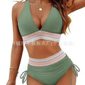 Women's Sleeveless High Waist Halter Neck Bikini | SAMAG