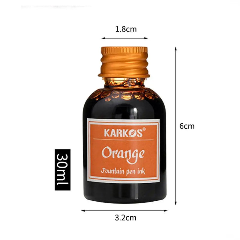 30ml Pure Colorful Fountain Pen Ink Universal Refill No Clogging Smooth Writing Ink Stationery for School Office Daily Writing ﻿