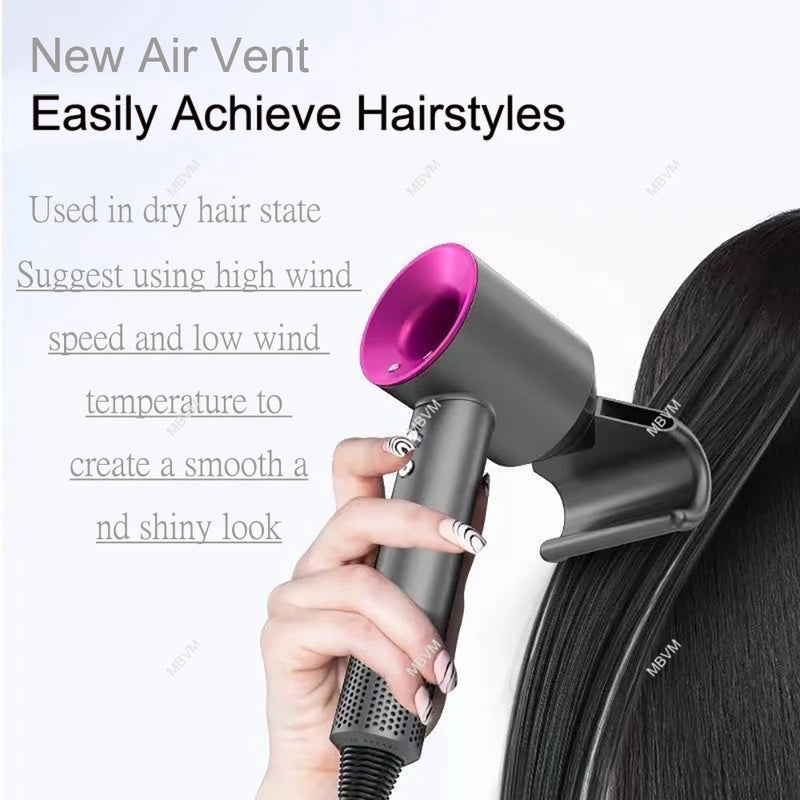 7 in 1 Hair Dryer Professional with Cold Hot Air Functionality Negative Lon Blow Quick Dry Leafless Salon Home Hairdryer