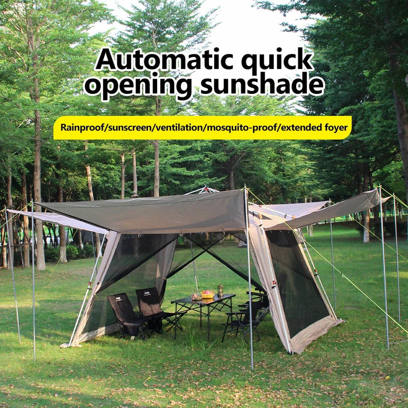 4 Season Hot Tent with Stove Jack Family Camping Large - View 3 | SAMAG