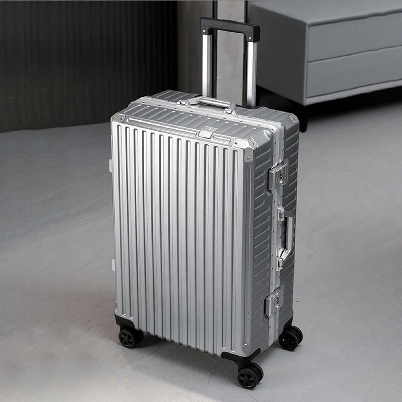 Trolley Luggage 20 24 26 28" Aluminum Frame Rolling Luggage Case USB Travel Suitcase on Wheels Combination Lock Carry on Luggage