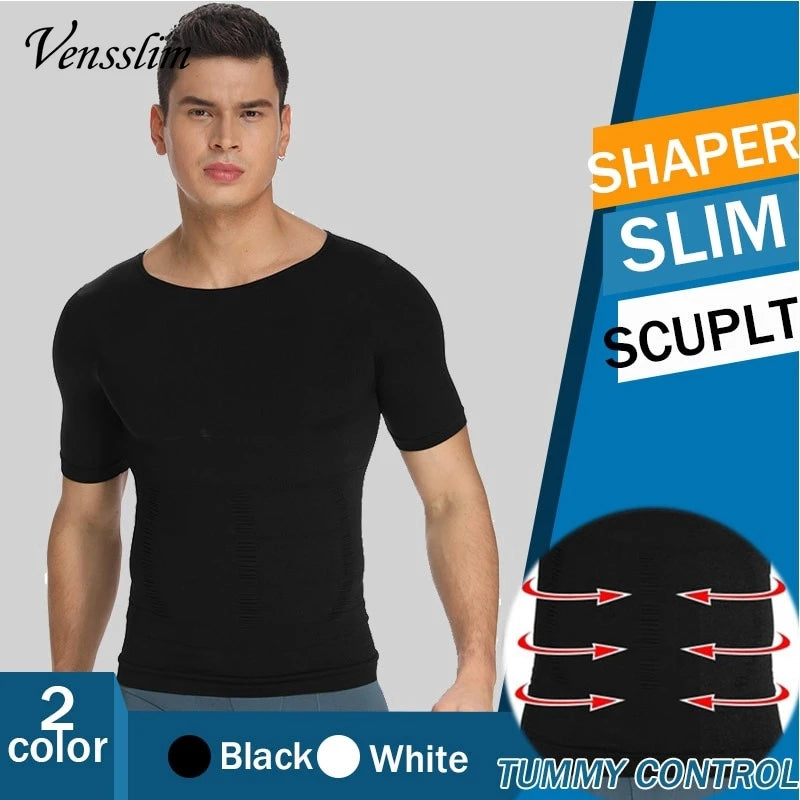 Vensslim Men Slimming Body Shaper Belly Control Shapewear Man Shapers Underwear Waist Trainer Top Corrective Posture Vest Corset
