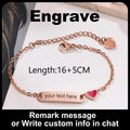 Customized Heart Bracelet for Little Girl Boy, Engravable ID Name Bracelet, Personalized Stainless Steel Chain Birthday Gift