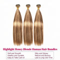 12A Highlight P4/27 Straight Bundles Human Hair Honey Blonde P1B/30 P1B/99J Colored Bundles Human Hair Remy Hair Extensions