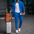 Men's Casual Blazer Set New Fashion Embossed Baseball | SAMAG
