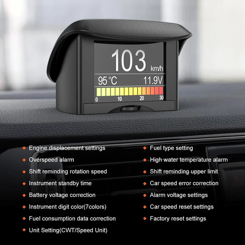 ANCEL A202 On-board Computer Car Digital Computer Display Speed Fuel Consumption Temperature Gauge OBD2 Automobile Scanner