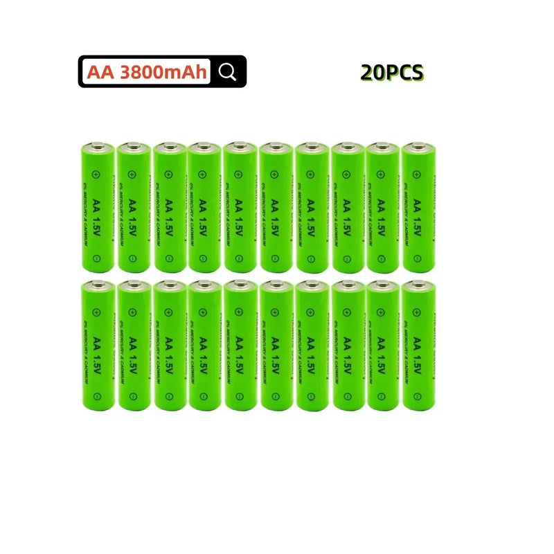 2-40PCS AA Battery 3000mAh Rechargeable Battery 1.5V AA Battery for Clocks Mice Computers Toys So on Toys