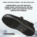 Anti-Skid Kitchen Work Shoes Non-slip Chef Slip-on Shoes Men Women Lightweight Black Restaurant Shoes Waterproof Leather Boots