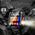 2026 New 1200 mAh Battery Military Smartwatch Men 5ATM Waterproof Fitness Tracker Health Heart Rate Smart Watch For iOS Android